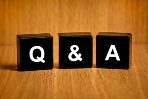 Q and A Block Letters